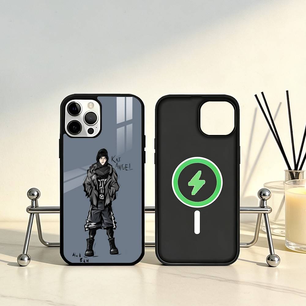 Singer K-Kai Angel Damage Phone Case For iPhone17,16,15,14,13,12,11 Plus,Pro Max Magnetic For Magsafe Wireless Charging