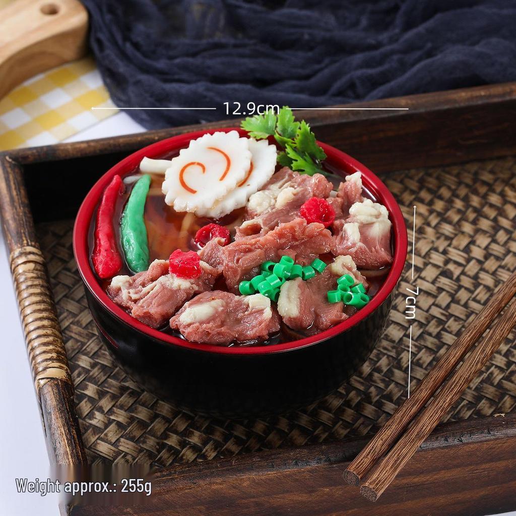Creative Udon Noodle Bowl Ramen Piggy Bank for Film and Photography Props