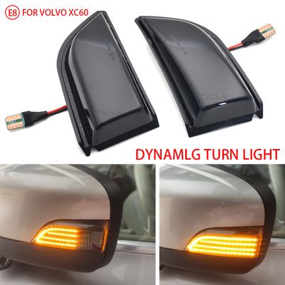 2x Luz de Sinal de Direção Dinâmica LED para Volvo XC60 2008-2014 Lâmpada do Espelho Lateral da Asa 31217288/31217289 Indicador Sequencial