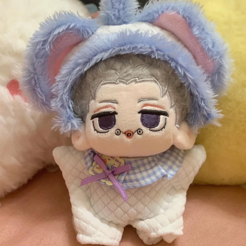 Elephant Jumpsuit 10cm Cotton Doll Clothes Cartoon Hat Doll Dress Up Set  Doll Accessories