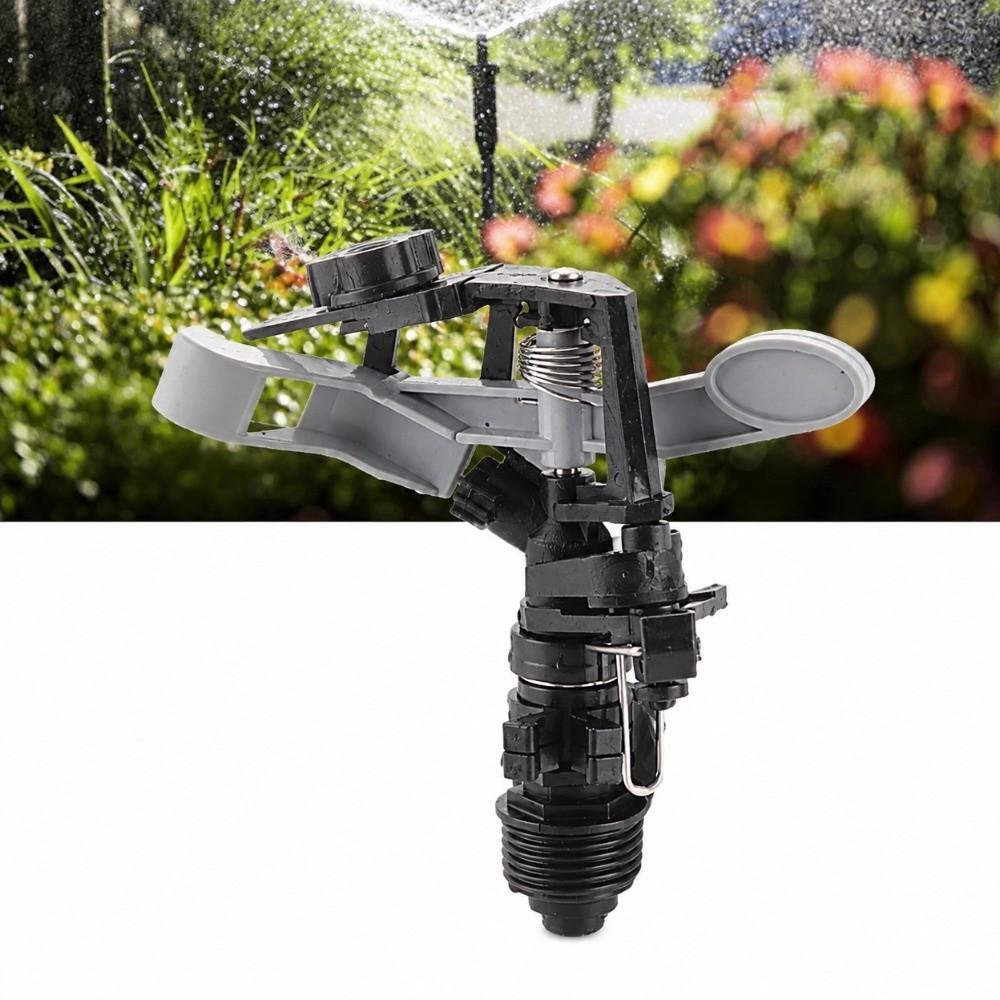 4PCS 3/4 Inch Male Thread Impact Sprinkler ABS Rotary Sprinkler Head Lawn Sprinkler Garden Watering