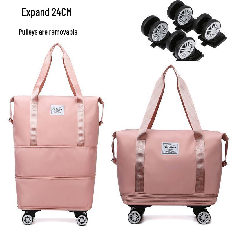 Large-Capacity Wheeled Waterproof Travel Bag for Short Trips