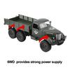 1 16 Model Remote Control Six wheel Drive Military Truck RC Toy Car(Green)