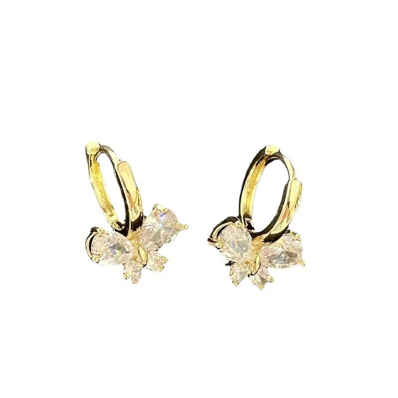 New Style Butterfly Ear Clips for Women - Simple, Elegant and Petite Earrings. New Trendy and Versatile Ear Accessories.