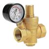 Adjustable Water Pressure Reducer Dn20, Brass Regulator + Water Pressure Gauge Pressure Gauge (dn20)