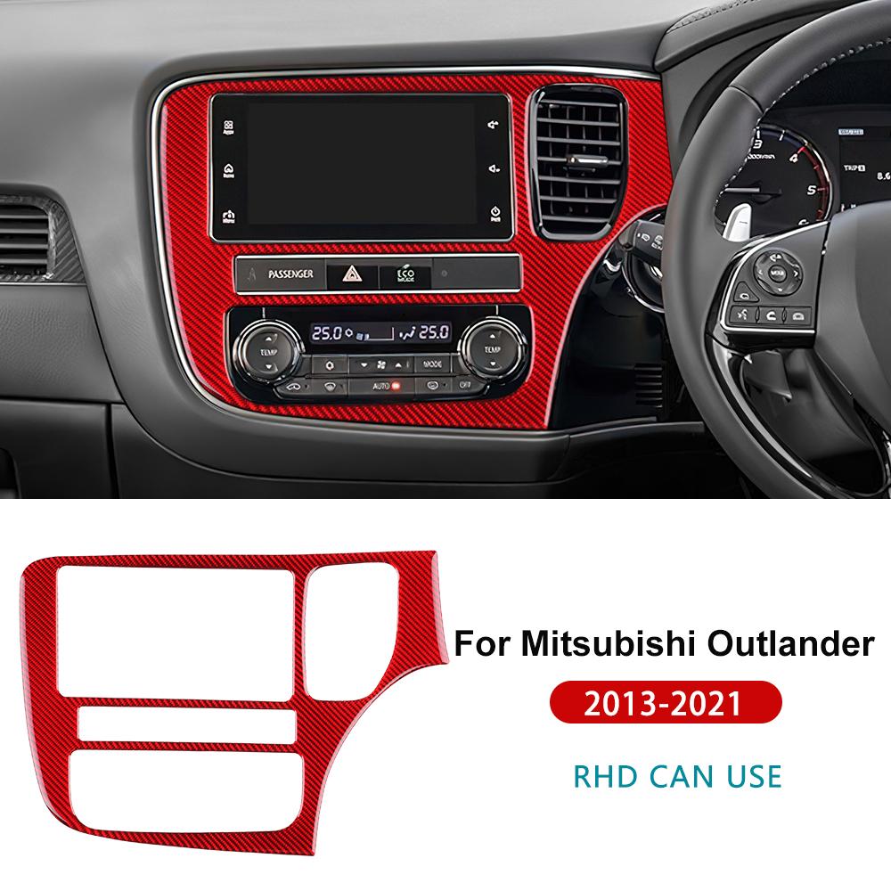 

Для Mitsubishi Outlander 2017 2018 2019 2020 2021 Наклейка из настоящего мягкого углеродного волокна LHD RHD Панель центральной консоли Внутренняя отделка