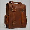 Genuine Travel Men's Vintage Brown New Leather Bag Rucksack Backpack Laptop