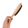Brosse à cheveux en poils de sanglier pour femmes, brosse à cheveux en bois et bambou, brosse professionnelle pour cuir chevelu bouclé, peigne pour soins de beauté des cheveux, outils de salon
