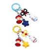 Cute Initial Keychain,Bag Charms,Bows Star Key Chains Accessories Decor for Purse Handbag Car Keychain For Women Girl