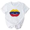 Cotton Shirt with Venezuelan Flag Printed on It Traditional South American Shirt 2026 Summer Fashion Women Cotton Loose Tshirt