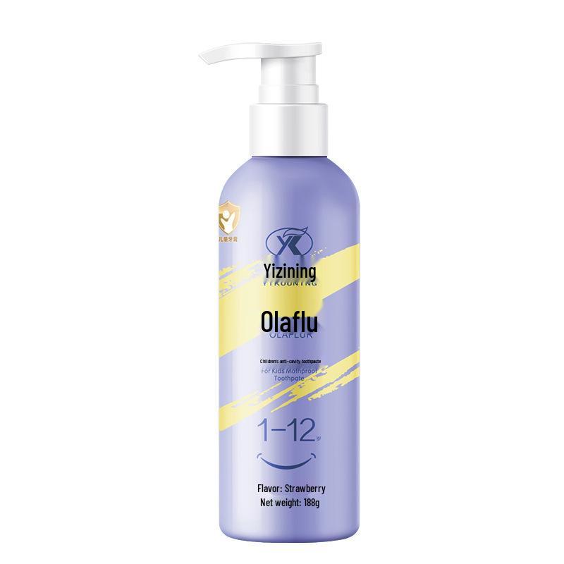 Yikouning Orafluor Children s Fruit-Flavored Toothpaste with Fluoride for Infants and Toddlers, Ages 1-12, Cavity Protection