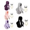 1 Set Desk Goose Hoodie Street Style Goose Outfit Plush Hoodie with Sunglasses And Necklace for 7-Inch Goose Statue Desk Table Decor