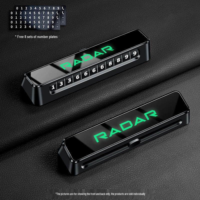 

2025 Geely Radar Horizon King Kong Car Temporary Parking Sign & Phone Card