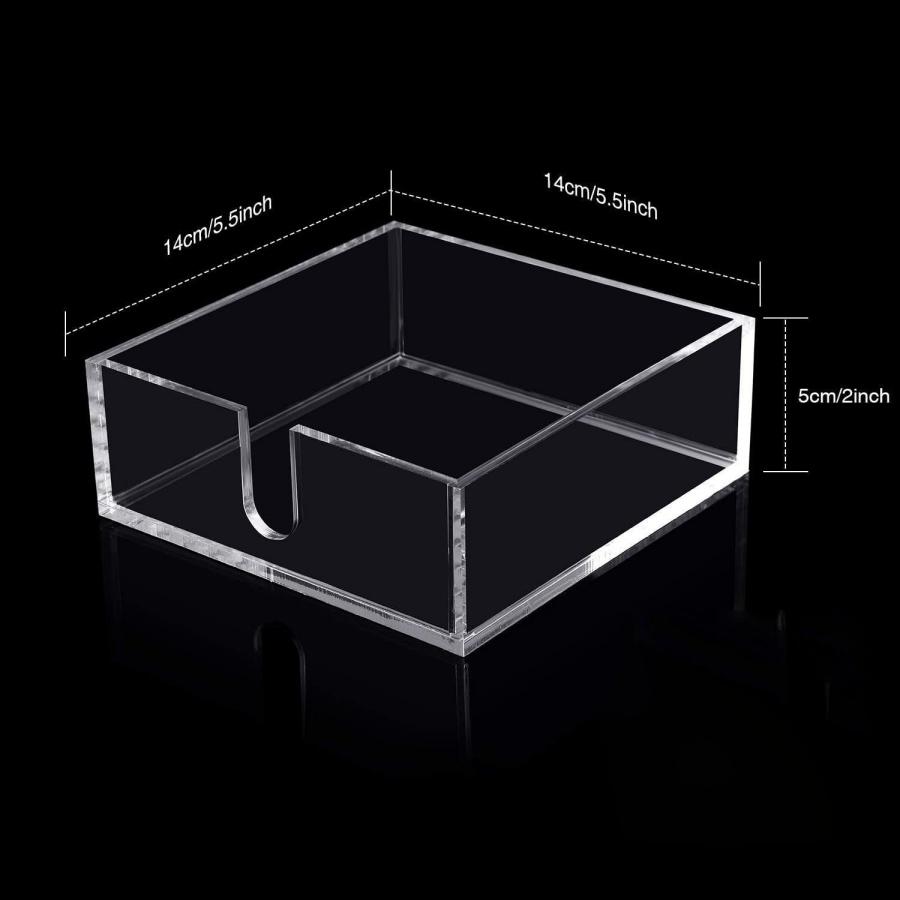 

1Square Acrylic Jewelry Storage Rack for Home Bedroom Bathroom Desktop Data Cable Cosmetic Storage Box Transparent Tissue Box