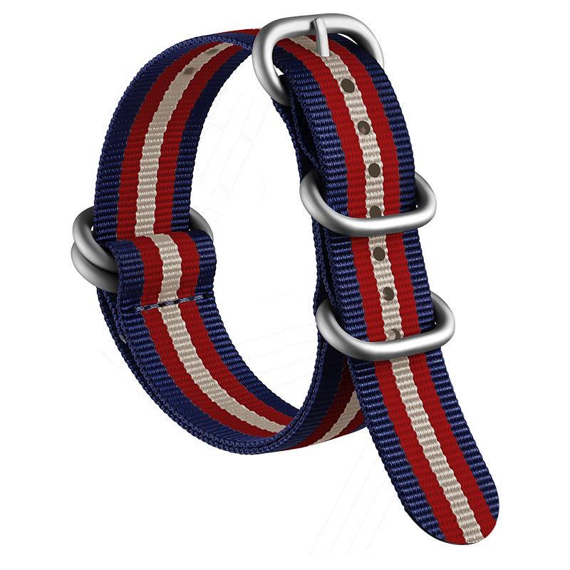 Bracelet de Montre NATO en Nylon Épaissi Xinlei - Bracelet Universel en Toile Tissée 20/22mm
