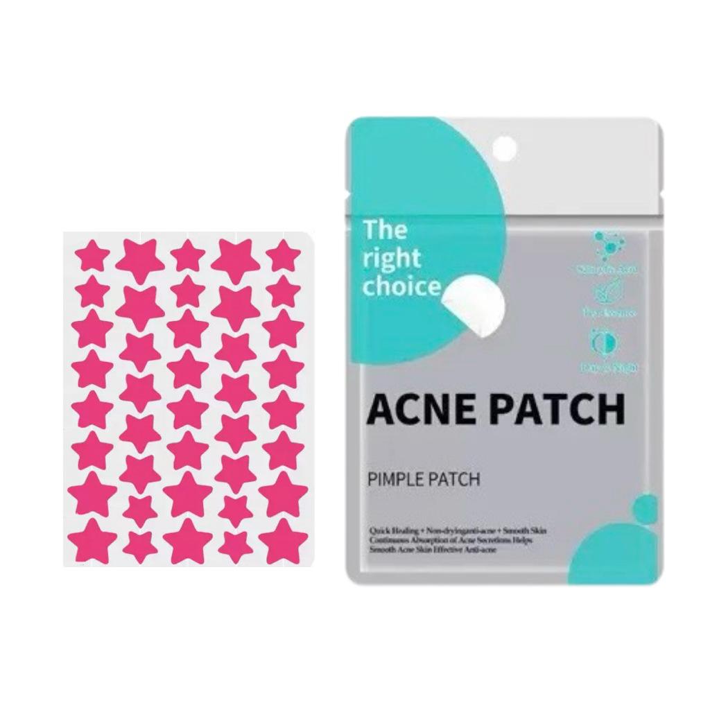 Official Star Acne Patches - 40 Clear, Invisible Hydrocolloid Patches for Pimple Absorption