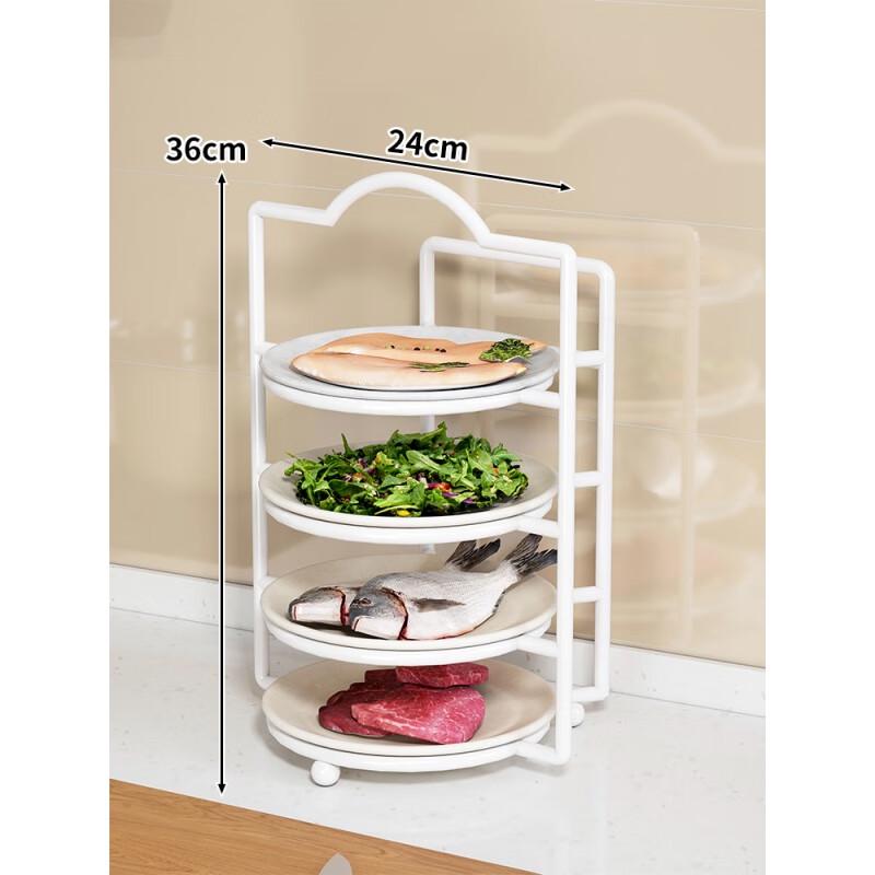 

Multi-layer Kitchen Prep & Serving Plate Organizer