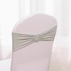 1Pcs Elegant Elastic Chair Back with Floral Bow Universal Chair Cover Buckle Sashes Chair Strap for Wedding Party Decor
