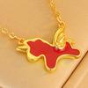 Oil Dripping Horse Pendant Necklace Lightweight Hypoallergenic 2026 New Year Women Flying Horse Chain Necklace Fashion Jewelry