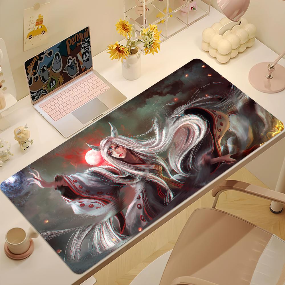 NNaruto Uzumaki Itachi Uchiha Mouse Pad Nonslip Thickened MousePad Large Writing Lockedge Gaming Cushion Office Student