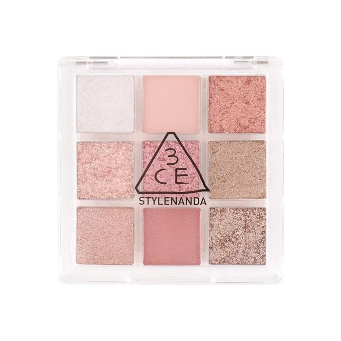 3CE Multi Eye Color Palette J Delightful Glitter 9 Colors Eyeshadow Pink (1 Count)