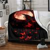 1pc Moonlit Butterflies Blanket, Lightweight Flannel Throw Blanket for Sofa, Bed, Travel, Camping, Living Room, Office, Couch, Chair, and Bed