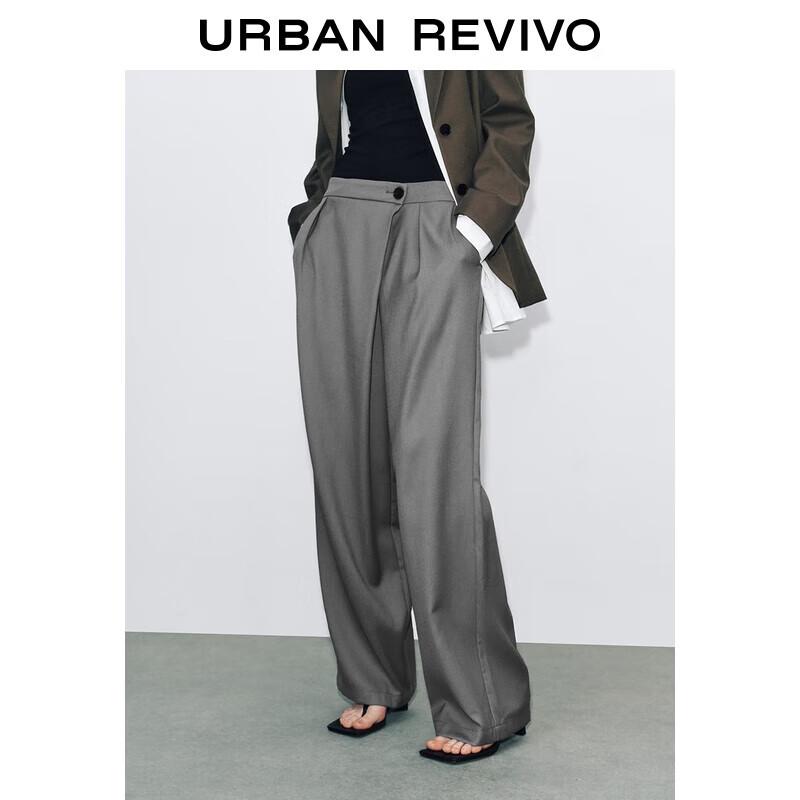 

UR Women s Slanted Placket Straight-Leg Commuter Pants S