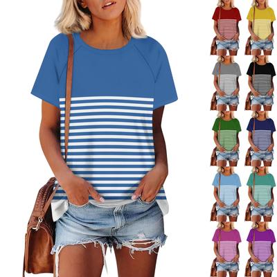 Γυναικεία Μπλουζάκια Κοντομάνικα Στρογγυλή Λαιμόκοψη Χαριτωμένα Τοπ Τουνίκ Βασικά Μπλουζάκια Μπλούζες Άνετη Εφαρμογή Πουλόβερ