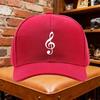 Adjustable Unisex Baseball Cap Featuring a Music Note Design Perfect for Outdoor Sports
