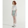 BETWEEN A AND B Flower Print Elastic Waist Shorts [Teal]
