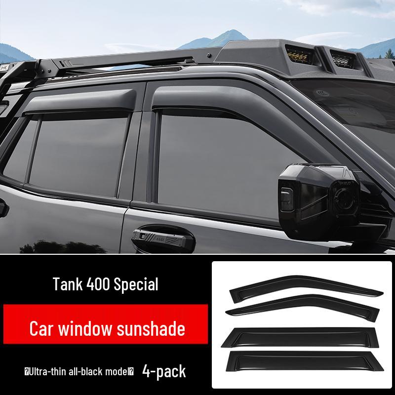 Enhanced Rain Guard for Tank 400 Hi4-T - Thickened & Widened Car Window Shield