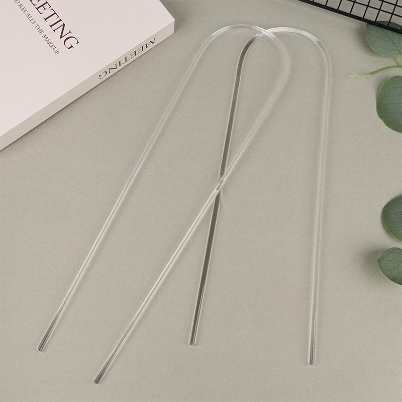 1/2Pcs Transparent U-Shaped Acrylic Vertical Garden Plant Stake Climbing Frame Durable For Indoor Vine And Flower Pot Support