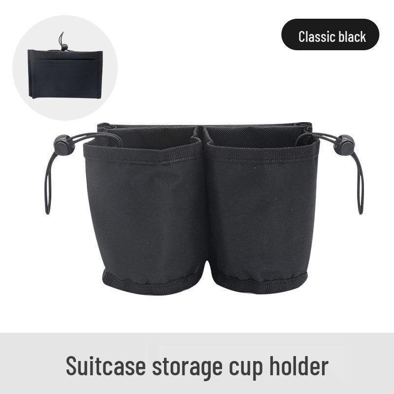 

Hands-Free Oxford Cloth Cup Holder: Carry Milk Tea, Coffee & Beverages 16x12x8 чорний