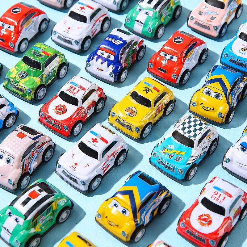 5.5 Pull-back Alloy Toy Car for Kids - Night Market Edition, Tin Car Gift for Kindergarten