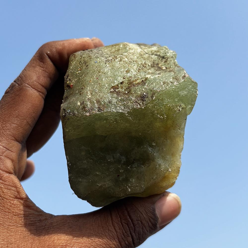 CERTIFIED Natural Fluorite Uncut Rough 1319.5 Ct Green Earth Mined Gemstone