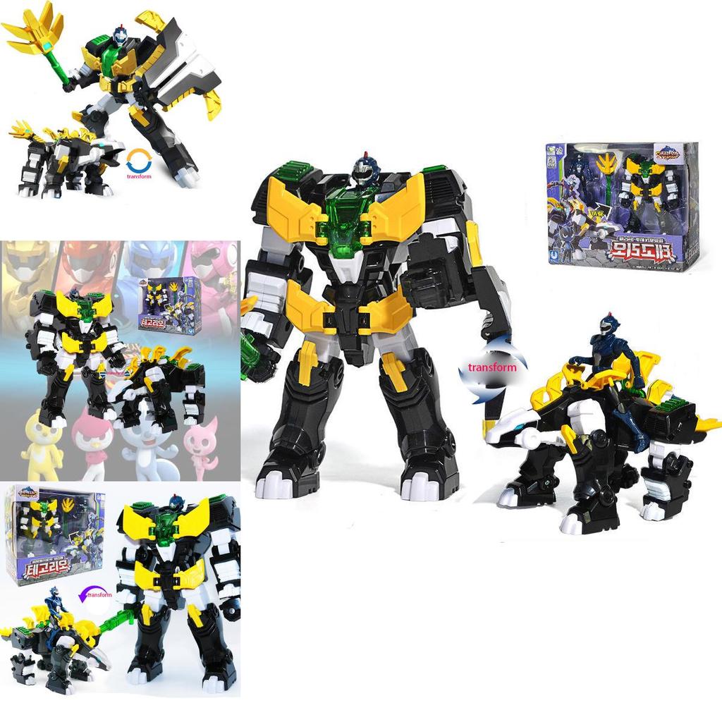 Mini Special Forces Super Dinosaur Power 2 Beast King Power 4 Transforming Mech Armor Children's Toy Abs Material