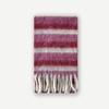 Neutral Color Block Striped Tassel Small Scarf for Women in Winter Soft Student with Wool Blended Scarf