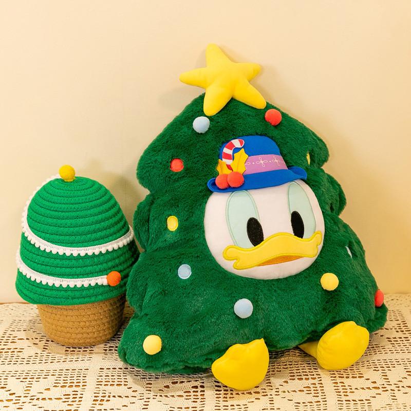 Duck Christmas Donald Tree Design Plush Doll Toy Pillow Cushion For Sofa Decor