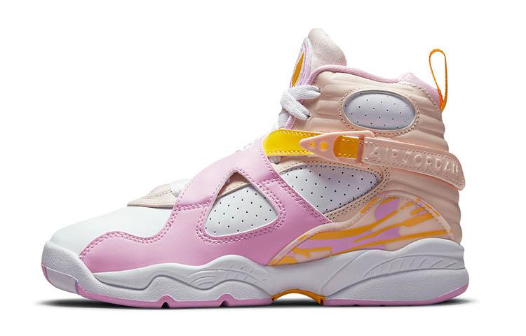 Air Jordan 8 Retro  Light Arctic Pink  GS 580528-816 38.5