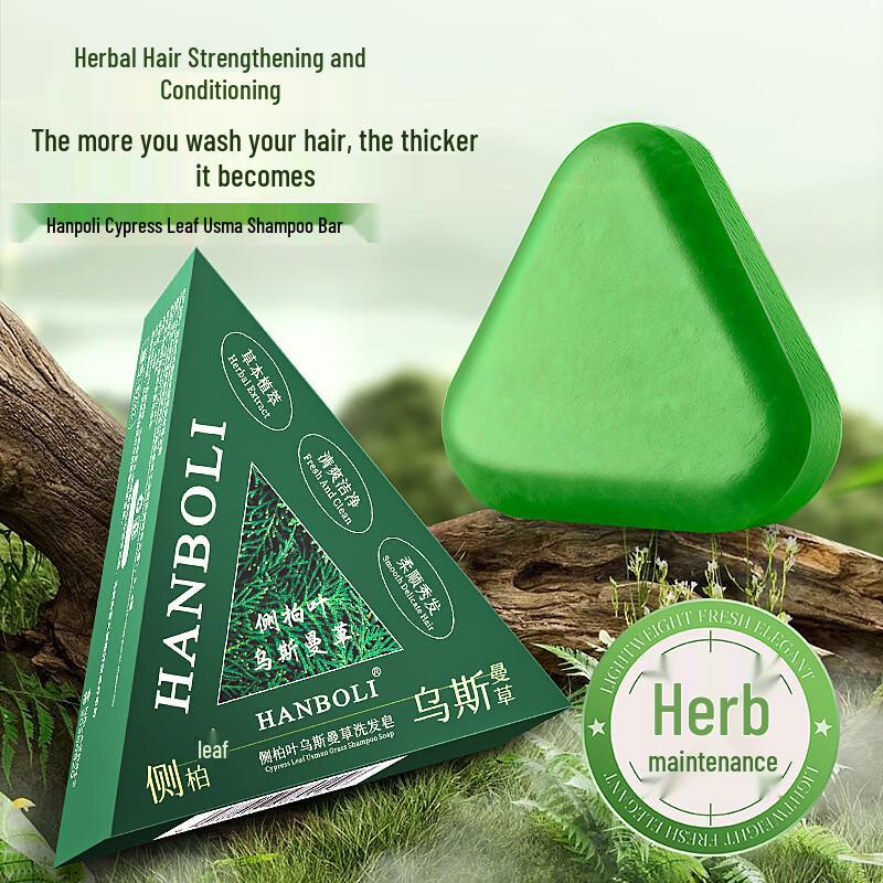 

Hanboli Шампунь-мило для зміцнення волосся з листям кипариса Усамана (2-пакет)