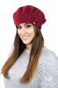 Burma Women' Beret Dark Burgundy