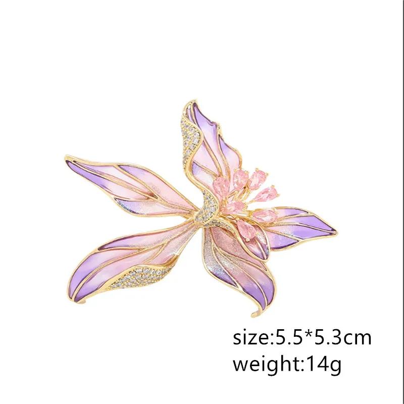 1Pc Luxurious Iris Brooch Y2K Exquisite Retro Romantic Jewelry Accessories for Men's and Women's Birthday Parties Fashion Gifts