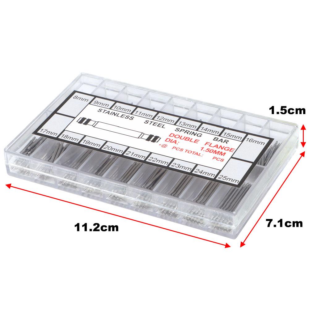 Choice Stainless Steel Spring Bars 270ocs/360pcs Dia 1.5mm/1.8mm Strap Link Pins Fits 8mm-25mm Watch Bracelet Band Links Bars