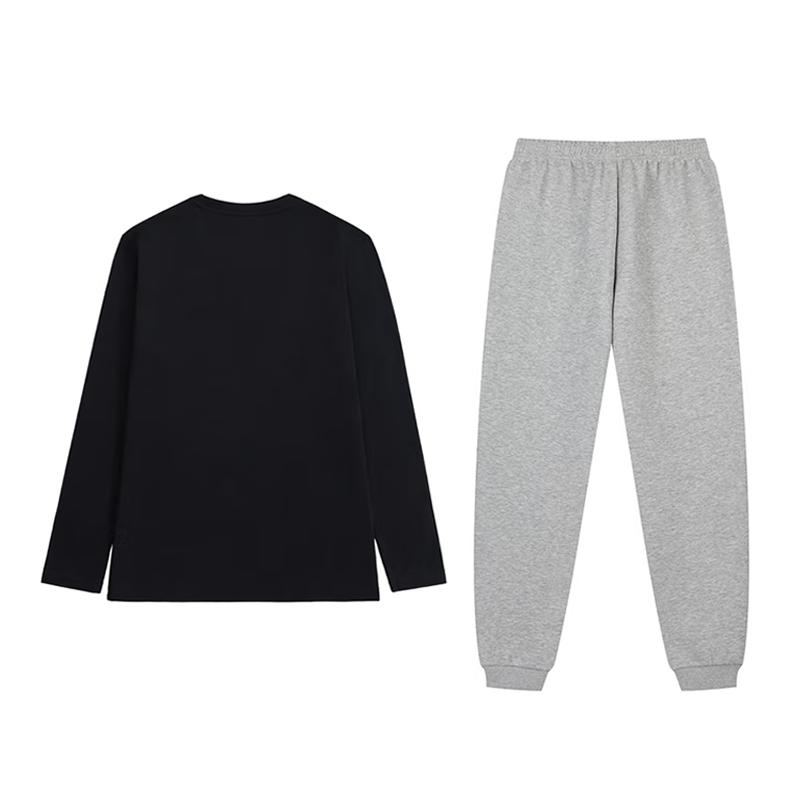 Li Ning Casual Sportswear Unisex Black+Coin Gray YTLV111-1+AKLVJ63-1