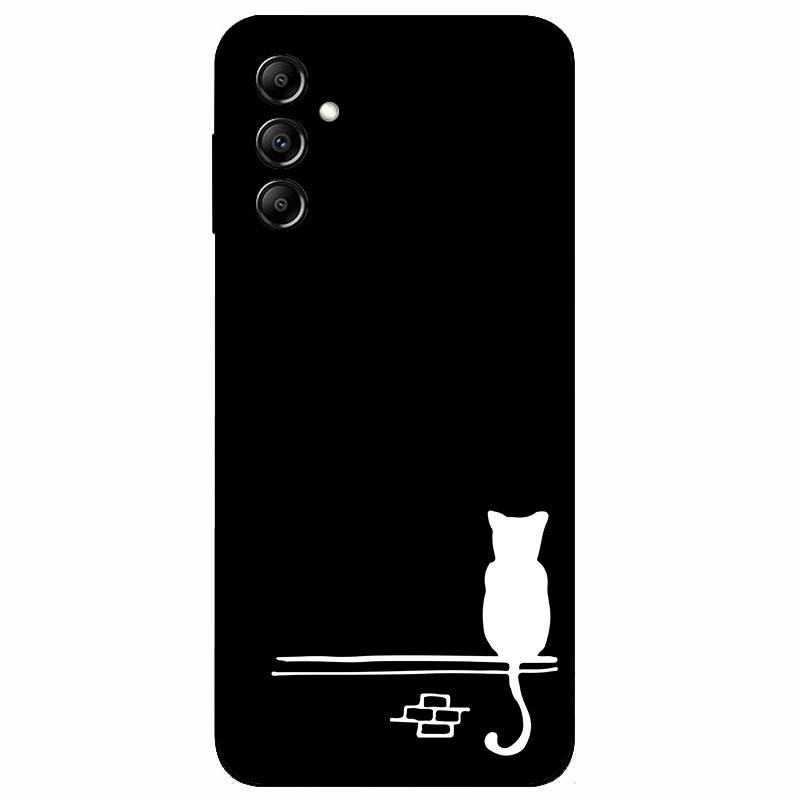 For Samsung A14 4G A 14 M14 5G Case Painted TPU Soft Silicone Black Funda for Samsung Galaxy A14 A145F Bumper GalaxyA14 M 14 Bag