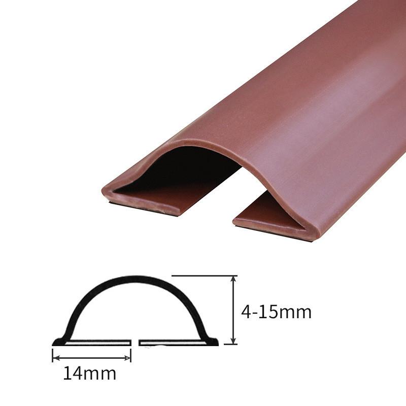 

1Pcs Silicone Door Sealing Strip Self-adhesive Under Door gap Protector Wind Prevention Noise Reduction Household Accessories коричневый
