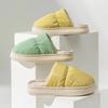 Down Cotton Slippers Autumn and Winter Bag Heel Non-slip Indoor Home Home Thickened Warm Couple Cotton Shoes