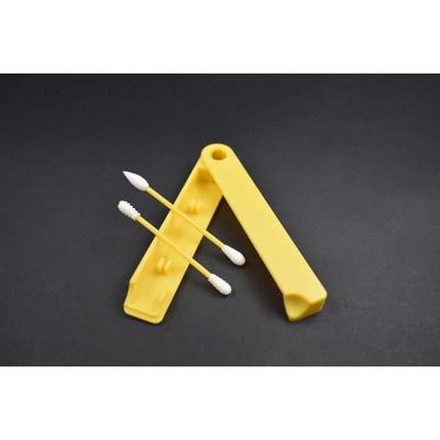 Reusable Cotton Swab - Yellow Duo - Medical Silicone - Washable - Ecological