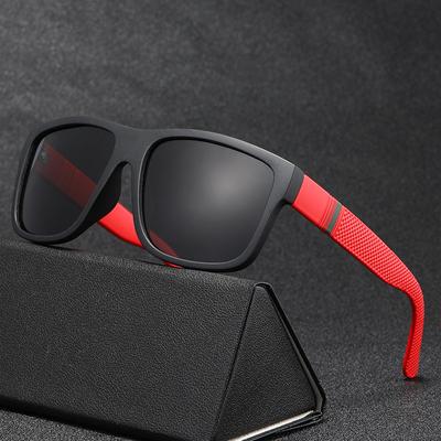 Modische Sonnenbrille für Männer, quadratisch, aus Kunststoff, verspiegelte Außenbrille, klassische Sonnenbrille für Frauen zum Autofahren, nicht polarisiert, modisches Accessoire
