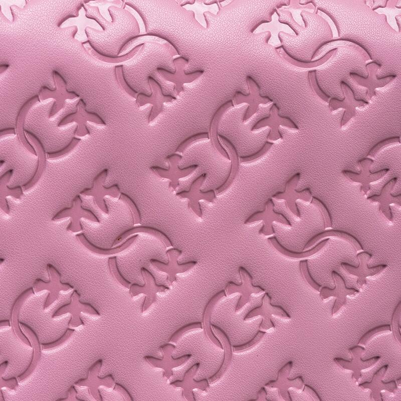 PINKO Women's Classic Embossed Love Crossbody Bag